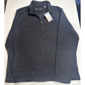 Robert Graham Men’s Large Classic Fit Quarter Zip Pullover Black NWT $178